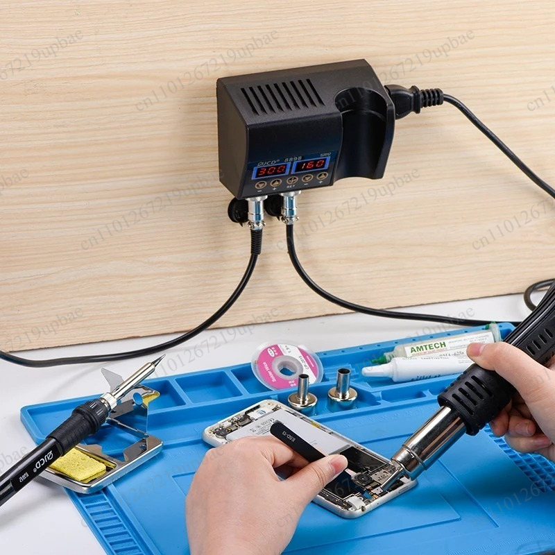 2 In 1 Soldering Rework Station 750W - 8898 2‑in‑1 750W LCD Digital Soldering