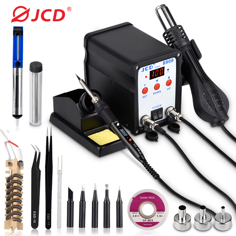 2 In 1 Soldering Rework Station 750W - JCD Soldering Station 2 IN 1