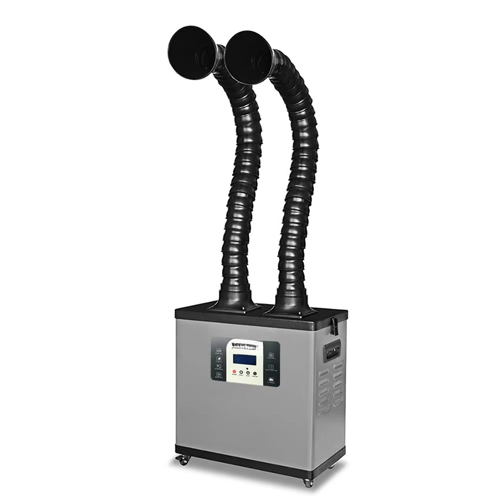 Fume Extractor Soldering Dual Arm - C200Y Portable High Power Dual Arms