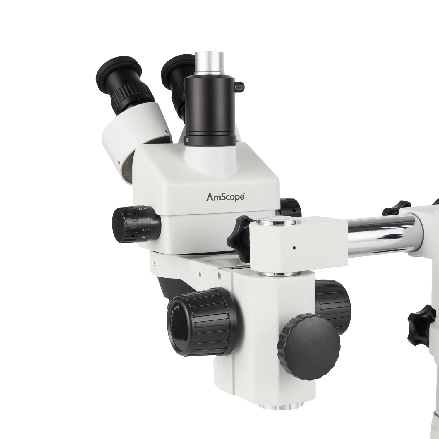 Trinocular Stereo Microscope 7X-45X - AmScope 7X-45X Magnification Trinocular Zoom Stereo