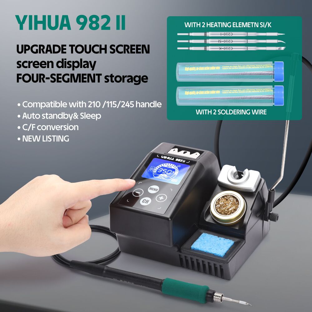 C210 Precision Soldering Station - YIHUA 982-II Touch Screen C245 C210