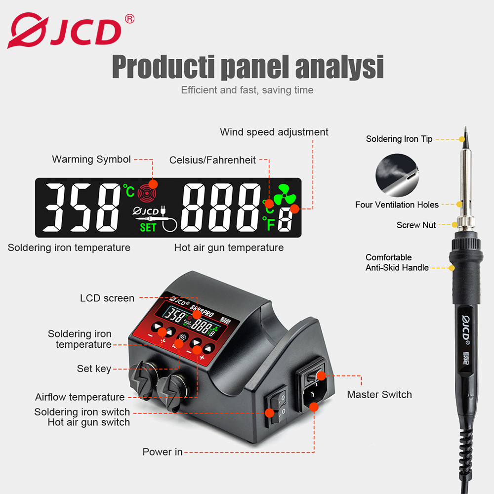 750W SMD Rework Soldering Stat - 2 In 1 Soldering Rework Station 750W review and price