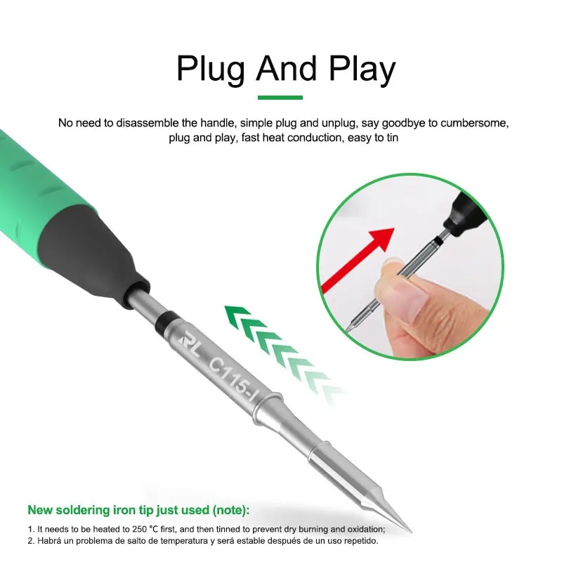 RELIFE C115-K/I/IS Nano-level  - C115 Nano Soldering Iron Station review and price