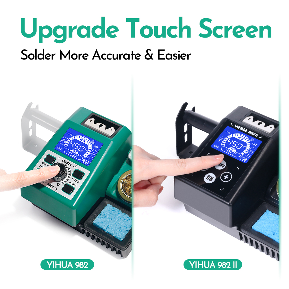 YIHUA 982-II Touch Screen C245 - C210 Precision Soldering Station review and price
